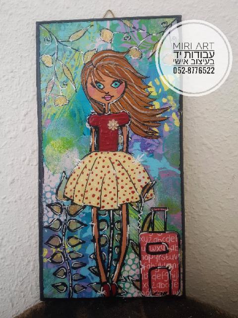 ציור על עץ בעבודת יד