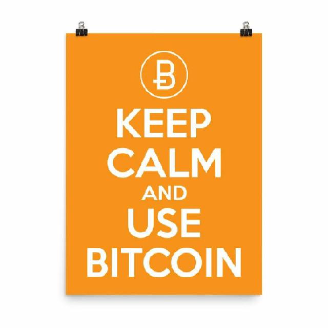 Poster Bitcoin Simbol Designed