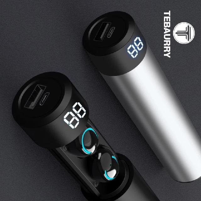 Bluetooth V5.0 Earphone Stereo Sport Wireless Headphones headset 2600 mAh Power  bank