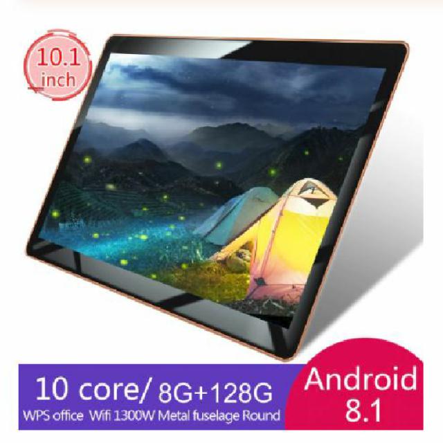 טאבלט לבן חדש לחלוטין זכרון פנימי 8 ג'יגה חיצוני 128 גיגה