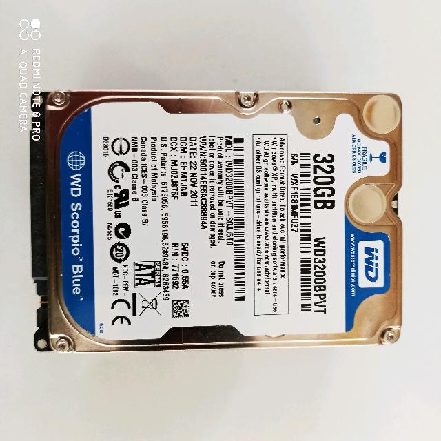 HDD 2.5" 320GB/500GB/640GB/750