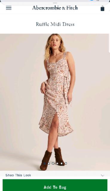 שמלת מידי קייצית Abercrombie and Fitch