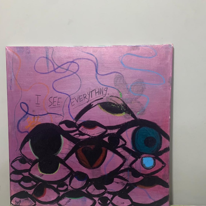 ציור קנווס עם אקריליק,מוסיף מלא אור וצבע לבית/חדר